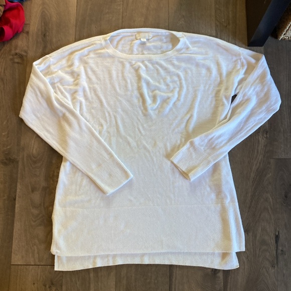 BAREFOOT DREAMS Cozy Chic Ultra Lite Paradise Tunic Sweater White Size 1X F35 - Picture 2 of 8